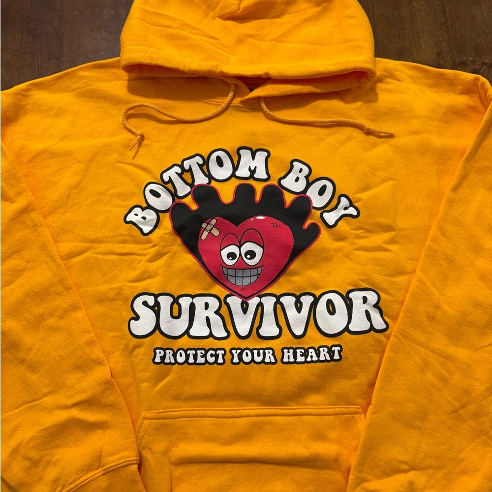 BBS Bottom Boy Survivor Yellow Graphic Hoodie